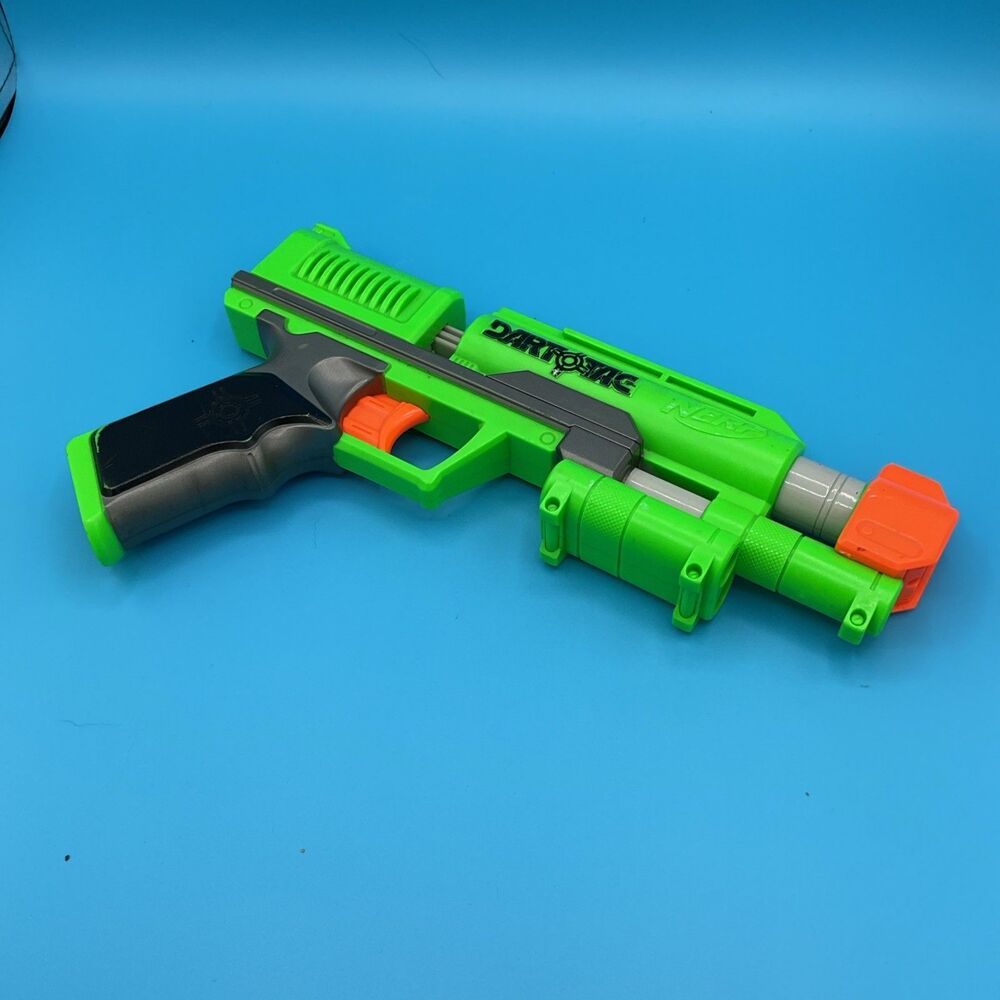 Nerf Dart Tag Stormfire Green Dart Gun Blaster 2009 Pistol Foam Toy Storm Fire